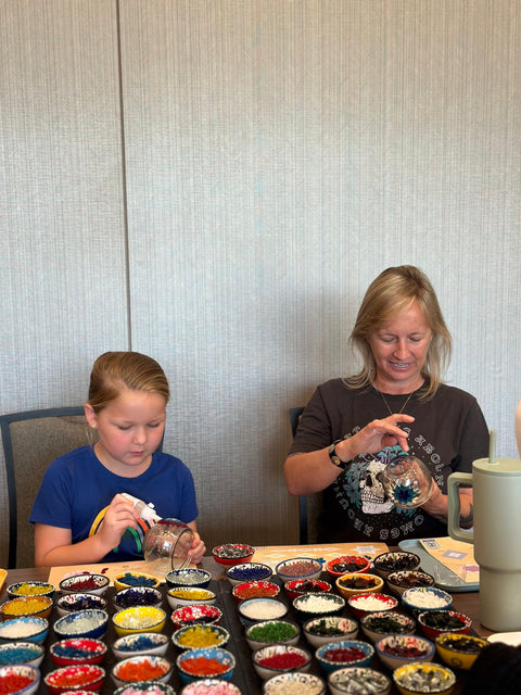 The Villages Mosaic Art Classes - Craft for Art Turkish Mosaic Lamp Workshop