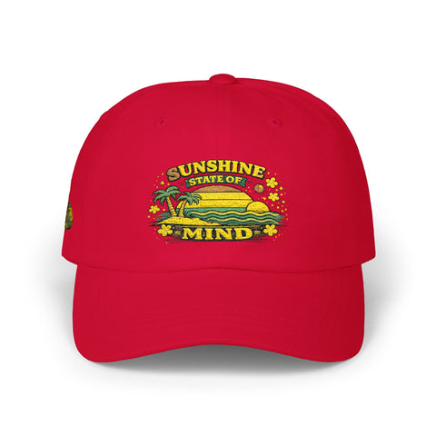 "Sunshine State of Mind" Embroidered Beach Retro Baseball Hat