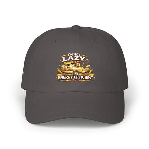 Funny "Lazy I'm Energy Efficient" Embroidered Baseball Hat