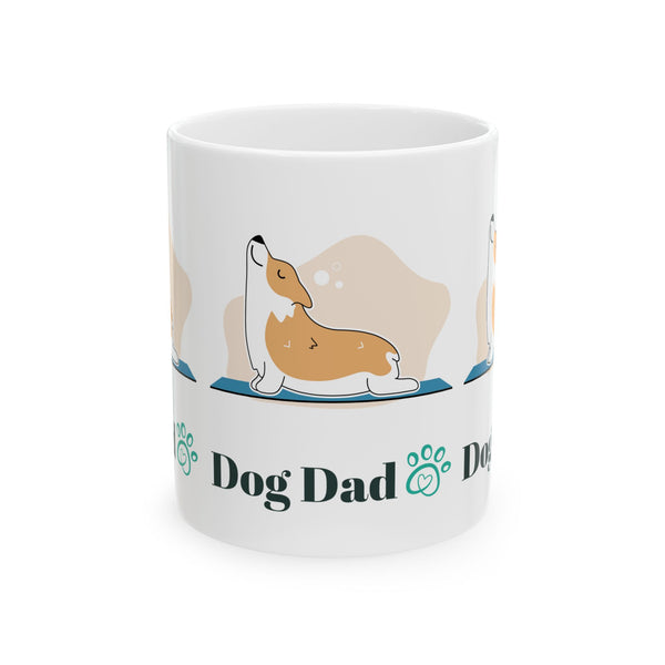 Dog Dad Ceramic Mug, (11oz)