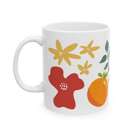 Leaves Ceramic Mug, (11oz)