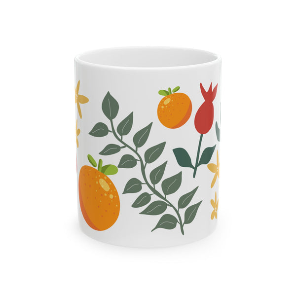 Leaves Ceramic Mug, (11oz)