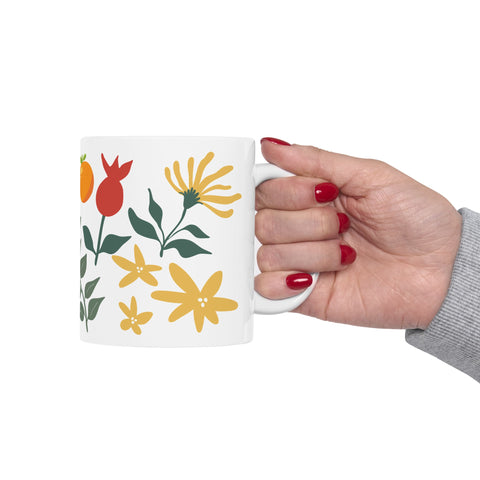 Leaves Ceramic Mug, (11oz)