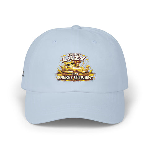 Funny "Lazy I'm Energy Efficient" Embroidered Baseball Hat