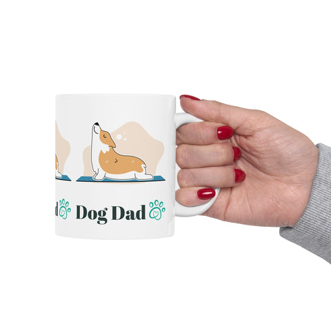 Dog Dad Ceramic Mug, (11oz)