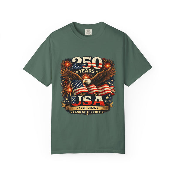 250 Years USA Eagle T-Shirt — 1776–2026 Patriotic Independence Day Tee