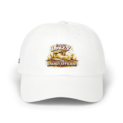 Funny "Lazy I'm Energy Efficient" Embroidered Baseball Hat