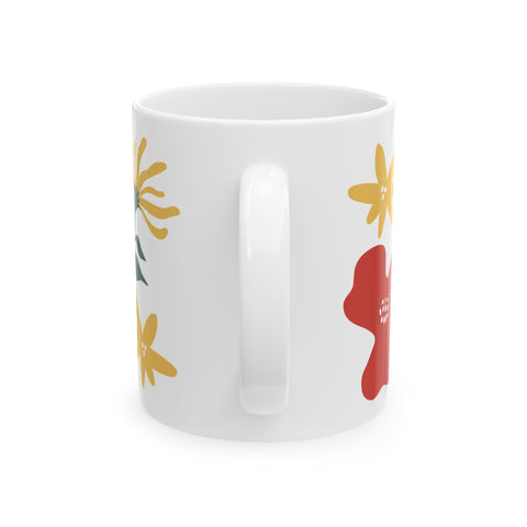 Leaves Ceramic Mug, (11oz)