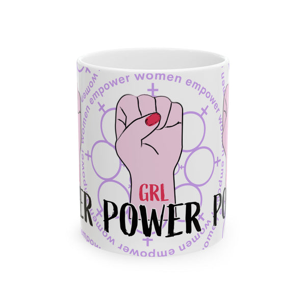 Girl Power Ceramic Mug, (11oz)