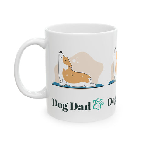 Dog Dad Ceramic Mug, (11oz)