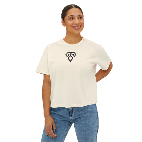 Tribal Geometric Boxy Tee