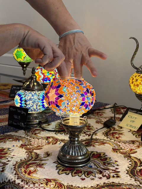 Charleston Mosaic Art Classes - Craft for Art Turkish Mosaic Lamp Workshop