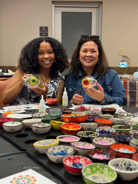 Mosaic Art Classes Lakeland - Craft for Art Turkish Mosaic Lamp Workshop