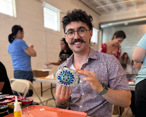 Melbourne Mosaic Art Classes - Craft for Art Turkish Mosaic Lamp Workshop