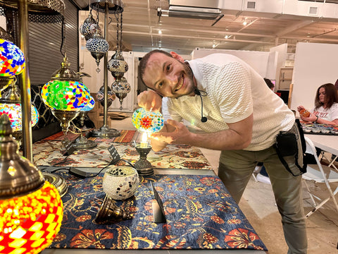 Marina Grande Special Event - Craft for Art Turkish Mosaic Lamp Workshop