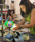 Sarasota Mosaic Art Classes - Craft for Art Turkish Mosaic Lamp Workshop