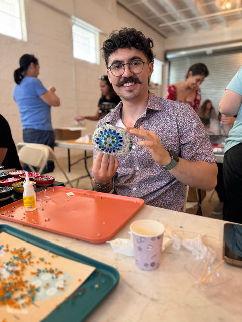 Birmingham Mosaic Art Classes - Craft for Art Turkish Mosaic Lamp Workshop