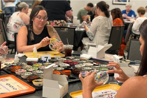 Palm Coast Mosaic Art Classes - Craft for Art Turkish Mosaic Lamp Workshop