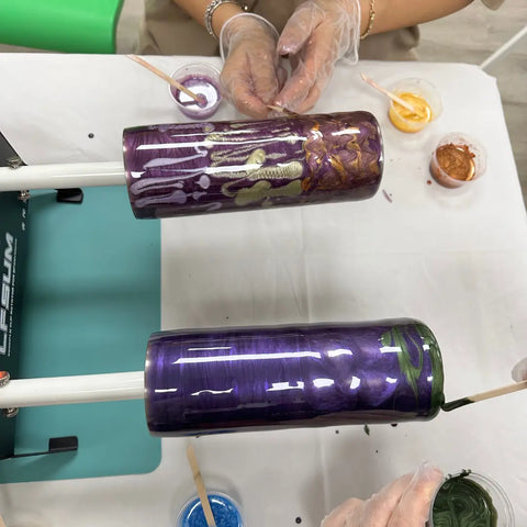 Tumbler Making Class Boca Raton - Craft for Art Turkish Mosaic Lamp Workshop