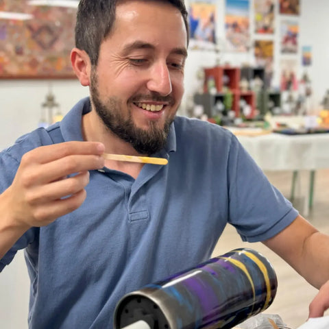 Tumbler Making Class Boca Raton - Craft for Art Turkish Mosaic Lamp Workshop